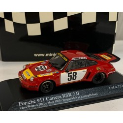 MINICHAMPS 756958 1/43 PORSCHE 911 RSR 3.0 24H.LE MANS 1975 FITZPATRICK-V.LENNEP