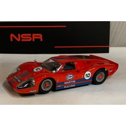 SLOT CAR NSR 0410SW FORD GT40 MKIV -10 MARTINI RED