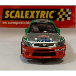 qq SCX SCALEXTRIC 6084 HYUNDAI ACCENT WRC -17 MONTECARLO 2002 A. SCHWARZ *