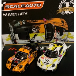 SCALEAUTO SC-6419PACK PORSCHE 911 GT3 R MANTHEY WINNER LE MANS 2024 TWIN PACK