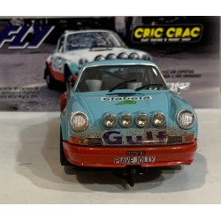 SLOT CAR FLY E2087AR PORSCHE 911 -43 RALLY MILLE MIGLIA 1979 GULF SCHIZZI BARRO