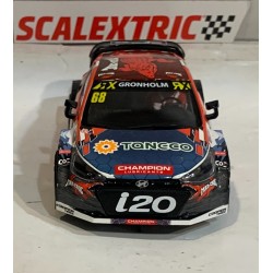 SLOT CAR SCX SCALEXTRIC U10391S300 HYUNDAI i-20 RX -68 GRONHOLM