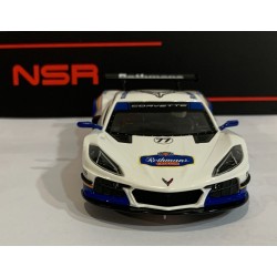 SLOT CAR NSR 0577AW CORVETTE C8.R -77 ROTHMANS BLUE