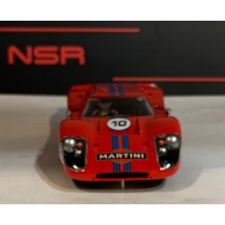 SLOT CAR NSR 0410SW FORD GT40 MKIV -10 MARTINI RED