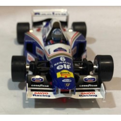 SLOT CAR SCALEAUTO SC-6304 WILLIAMS RENAULT FW18 -6 F1  RACING 1995  DAMON HILL