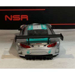 SLOT CAR NSR D0360AW MERCEDES AMG GT3 EVO -60 PETRONAS SILVER