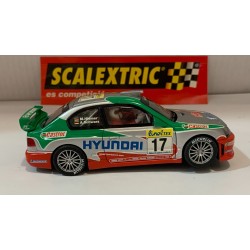qq SCX SCALEXTRIC 6084 HYUNDAI ACCENT WRC -17 MONTECARLO 2002 A. SCHWARZ *