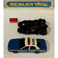 SLOT CAR SCALEXTRIC C2669A BATMAN BEGINS 2 CARS UNBOXED