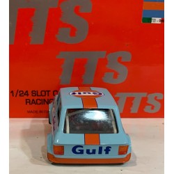 SLOT CAR TTS 046  1/24 AUTOBIANCHI A112 ABARTH -2 GULF TRACCION DELANTERA