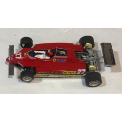 SLOT CAR POLICAR PCW01 FERRARI 126 C2 -27 F1 GP ZOLDER 1982 GILLES VILLENEUVE