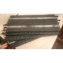 7406 SCALEXTRIC SCX TRAMO RECTA  350 mm TT RAID 4 UNIDADES NUEVAS PRIMERA SERIE*