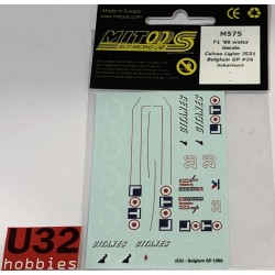 MITOOS M575 CALCA LIGIER JS31 F1 -26 1980 BEIGIUM GP  JOHARISON PARA F1 NSR 1/32