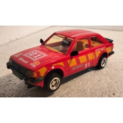 qq SLOT CAR C307 SCALEXTRIC UK ESCORT XR3i -21 SHELL RED C-307  C 307 *