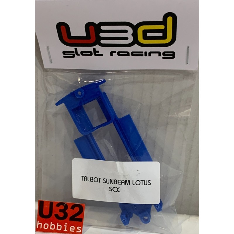 U3D CHASIS 3D TALBOT SUNBEAN LOTUS LINEA AZUL SCALEXTRIC