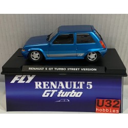 SLOT CAR FLY A2113 RENAULT 5 GT TURBO STREET VERSION AZUL