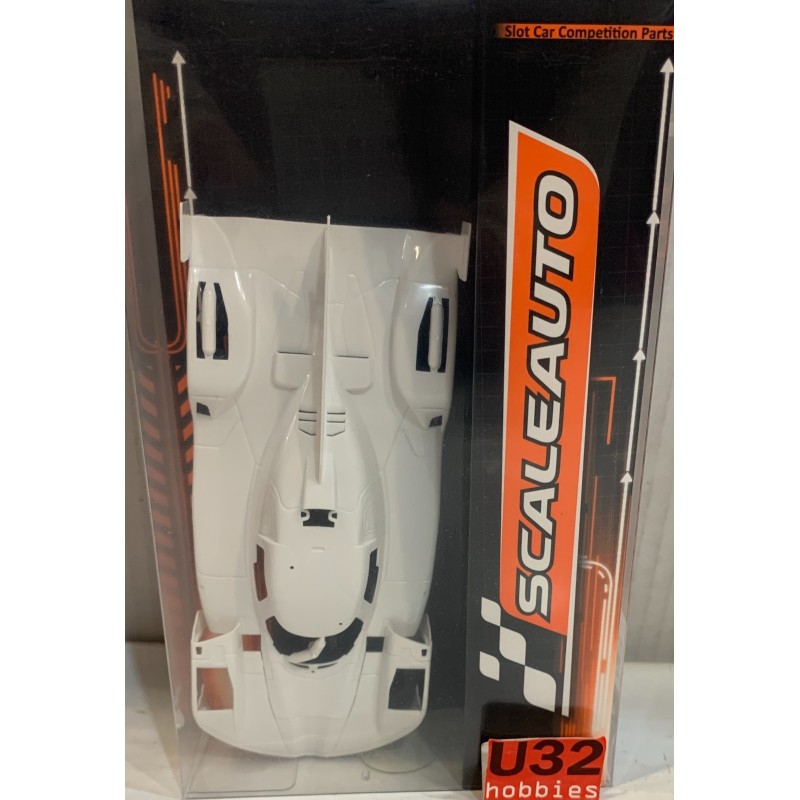 SLOT CAR SCALEAUTO SC-3637 CARROCERIA BMW HYBRID GTP COMPLETE WHITE KIT