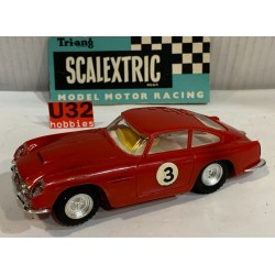 SLOT CAR TRIANG SCALEXTRIC C68 ASTON MARTIN DB4 GT -3 ROJO OSCURO