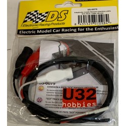 SLOT CAR DS-0079 ADAPTADOR MANDO BANANAS HEMBRA PISTA SCALEXTRIC 30cm