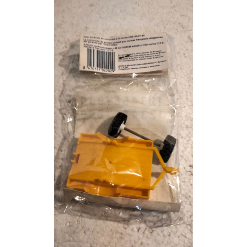 qq SCALEXTRIC EXIN 2202 BLISTER  REMOLQUE AMARILLO  + HOJA ADHESIVOS *