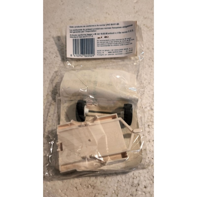 qq SCALEXTRIC EXIN 2202 BLISTER  REMOLQUE BLANCO  + HOJA ADHESIVOS *