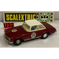 SLOT CAR SCX SCALEXTRIC EXIN C-32 MERCEDES 250SL -33 GRANATE  CAPOTA BEIGE
