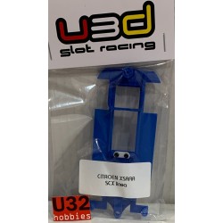 U3D CHASIS 3D CITROEN XSARA LINEA AZUL SCALEXTRIC