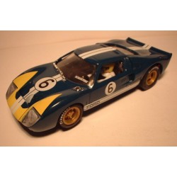 SLOT CAR SCX SCALEXTRIC ALTAYA COCHES MITICOS FORD GT 40  - 6 DARK BLUE L. E.