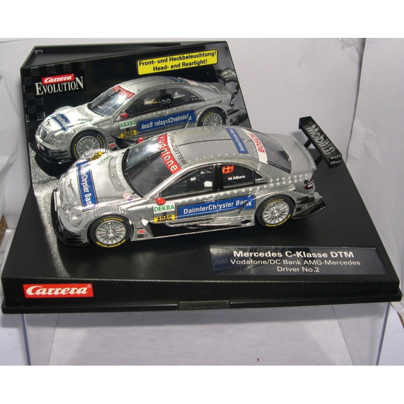 SLOT CAR CARRERA EVOLUTION  25748 MERCEDES C-KLASSE DTM -2 VODAFONE/DC BANK AMG