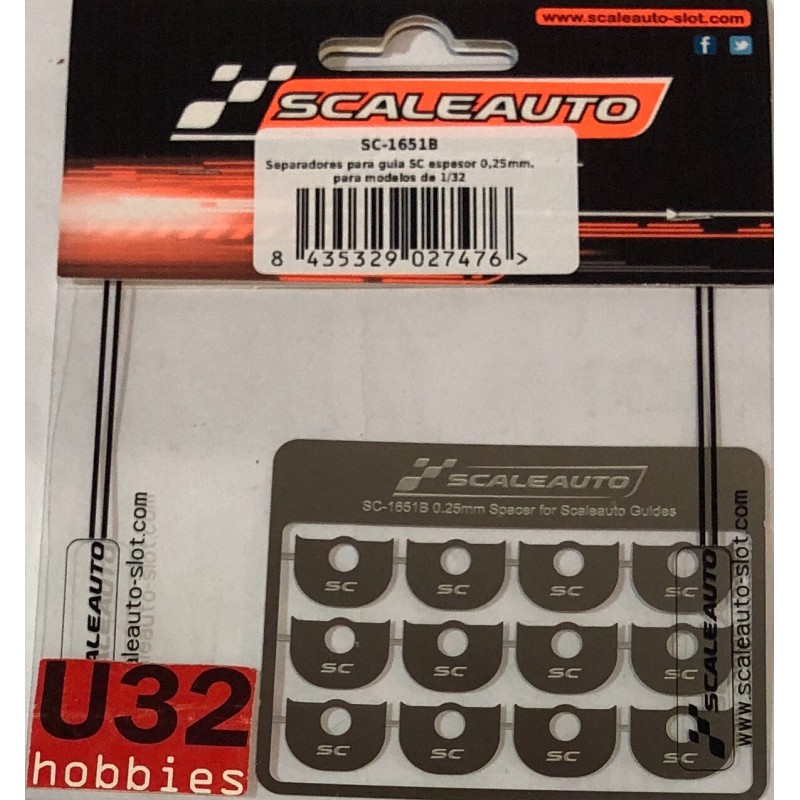 SCALEAUTO SC-1651B SEPARADORES PARA GUIA SC 0,25mm DE ESPESOR PARA 1/32