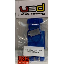 U3D CHASIS 3D FORD SIERRA COSWORTH ANGLEWINDER  AZUL AVANT SLOT