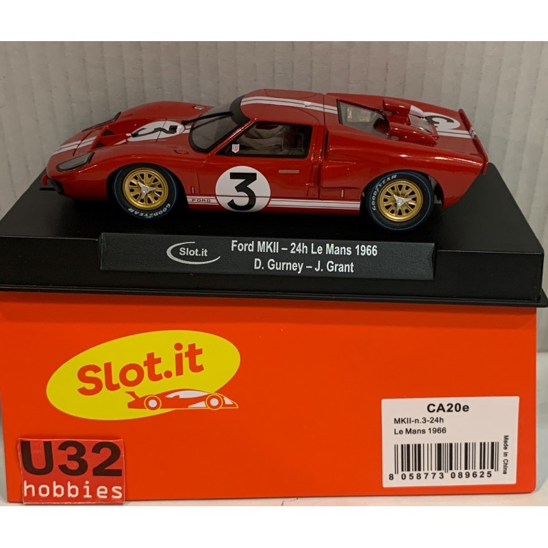 SLOT CAR SLOT.IT CA20E FORD MKII -3 LE MANS 1966 D.GURNEY-J.GRANT
