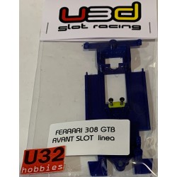 U3D CHASIS 3D FERRARI 308 GTB EN LINEA AZUL AVANT SLOT