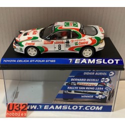 SLOT CAR TEAM SLOT 11709 TOYOTA CELICA GT FOUR ST-185 -8 RALLY SAN REMO 1994