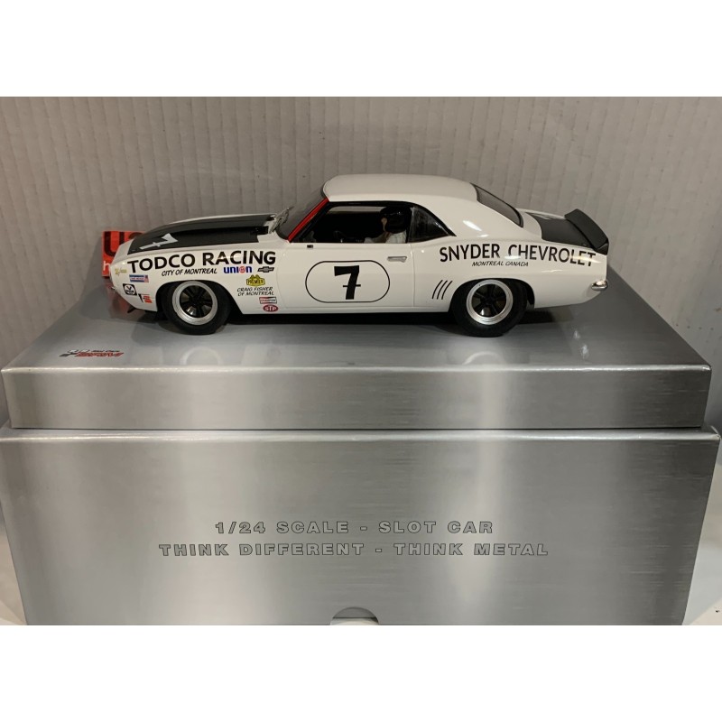 SLOT CAR BRM-198 1/24 CHEVROLET CAMARO Z28 -7 TRANS-AM 1969 MICHIGAN C.FISHER