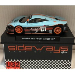 SLOT CAR RACER SIDEWAYS SWCAR04B McLAREN F1 GTR -39 LE MANS '97 GULF HIST.COLORS