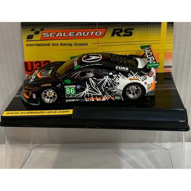 SLOT CAR SCALEAUTO SC-6257RS HONDA NSX -86 DAYTONA 2017 I.SEGAL