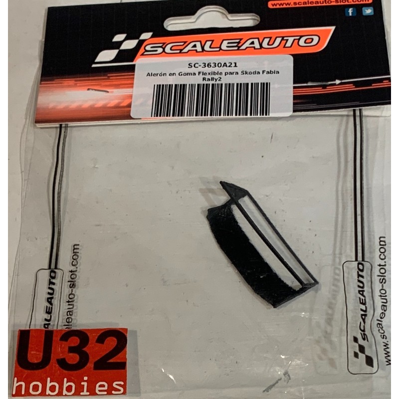 SCALEAUTO SC-3630A21 ALERON SKODA FABIA RALLY2  DE GOMA FLEXIBLE