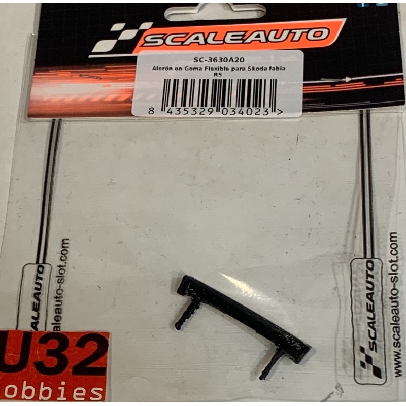 SCALEAUTO SC-3630A20 ALERON SKODA FABIA R5  DE GOMA FLEXIBLE