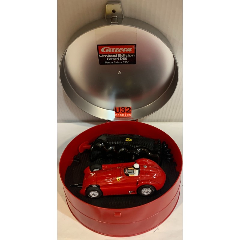 SLOT CAR CARRERA EVOLUTION 27424 FERRARI D50 PROVE REIMS 1956 + MANDO LIMITED ED