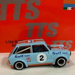 SLOT CAR TTS 046  1/24 AUTOBIANCHI A112 ABARTH -2 GULF TRACCION DELANTERA