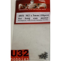 NSR 4851 TORNILLO M2 x 3mm PARA MOTOR 10 UNIDADES