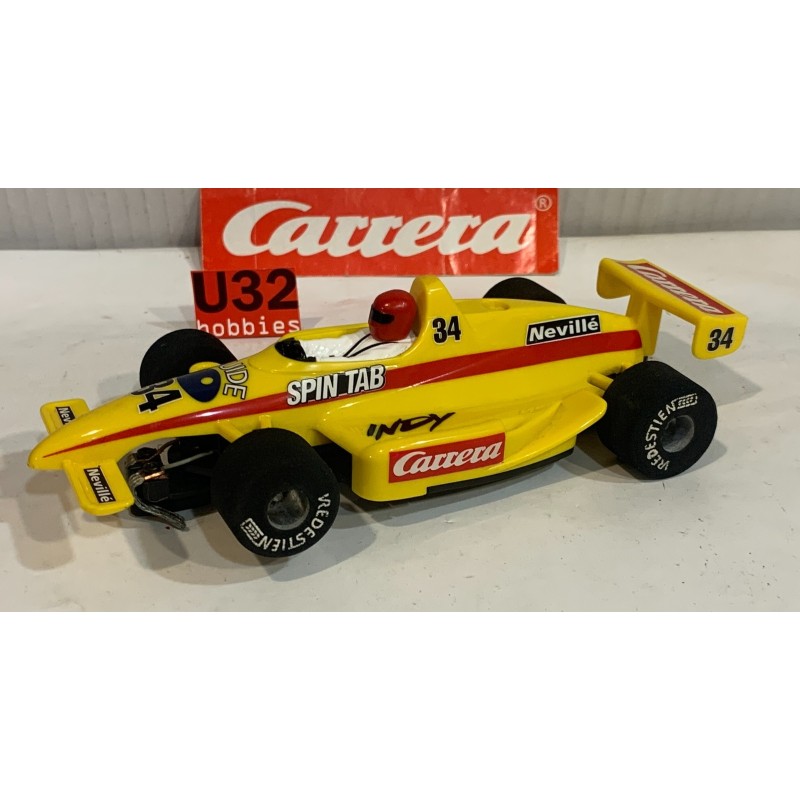 SLOT CAR CARRERA EXCLUSIV 20415 FORMULA INDY -34 SPIN TAB 1/24