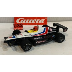 SLOT CAR CARRERA EXCLUSIV 20414 FORMULA INDY BLAU  -5 VECCIO  1/24