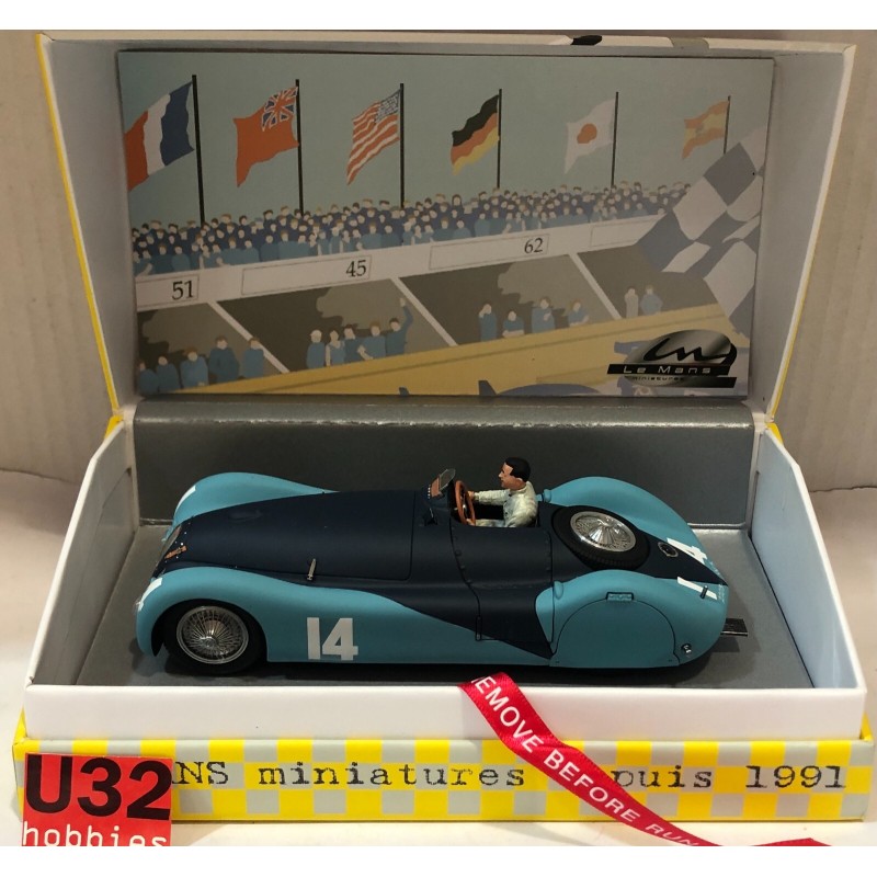 SLOT CAR LE MANS MINIATURES 132099/14M BUGATTI T57 S45 -14 GP ACF 1937 J.BUGATTI