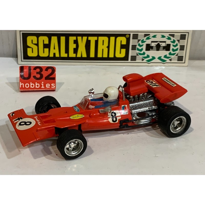 SLOT CAR SCALEXTRIC EXIN C-48 FORD TYRRELL 001 F1 -8 ROJO  J.STEWART