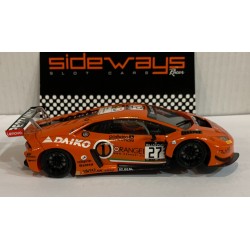 SLOT CAR RACER SIDEWAYS SWCAR01D LAMBORGHINI HURACAN GT3 -27 ORANGE TEAM LAZARUS