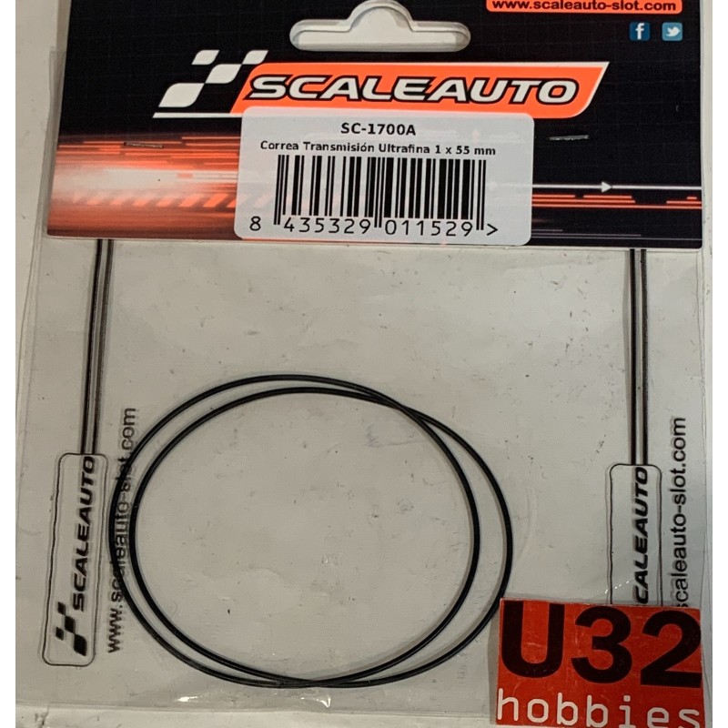 SLOT CAR SCALEAUTO SC-1700A CORREA TRANSMISION ULTRAFINA 1 X 55 mm