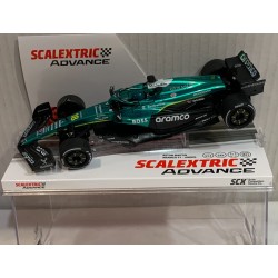 SLOT CAR SCX SCALEXTRIC ADVANCE E10598S300 ASTON MARTIN AMR25 -14 F1 L.STROLL