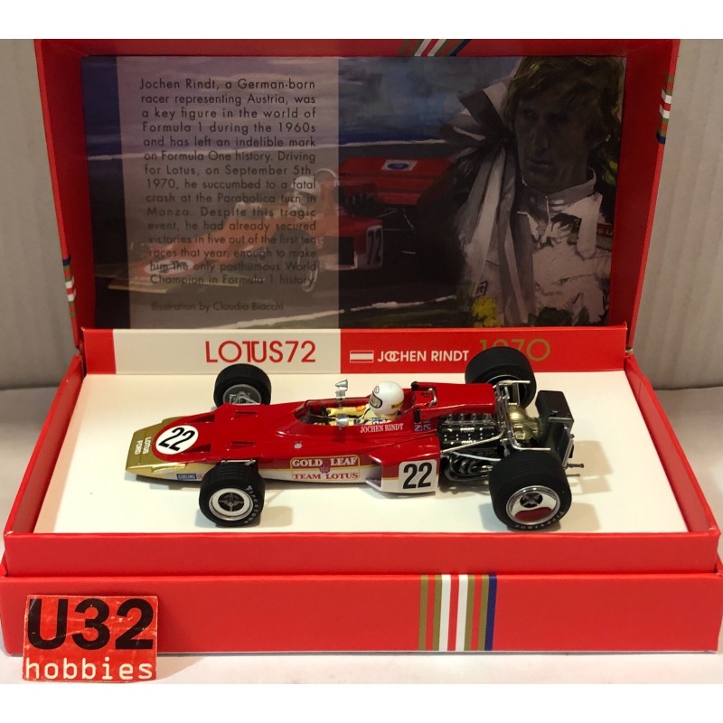 SLOT CAR POLICAR PCW02 LOTUS 72 -22 GP MONZA 1970 JOCHEN RINDT