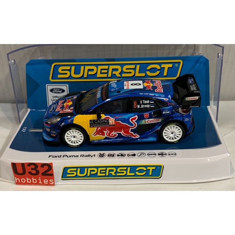 SLOT CAR SCX SUPERSLOT H4501 FORD PUMA WRC -8 RALLY MONTE CARLO SCALEXTRIC UK